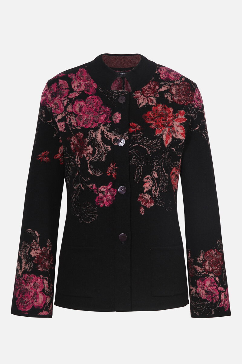 Jacquard-Jacke, Furnishing Florals Muster