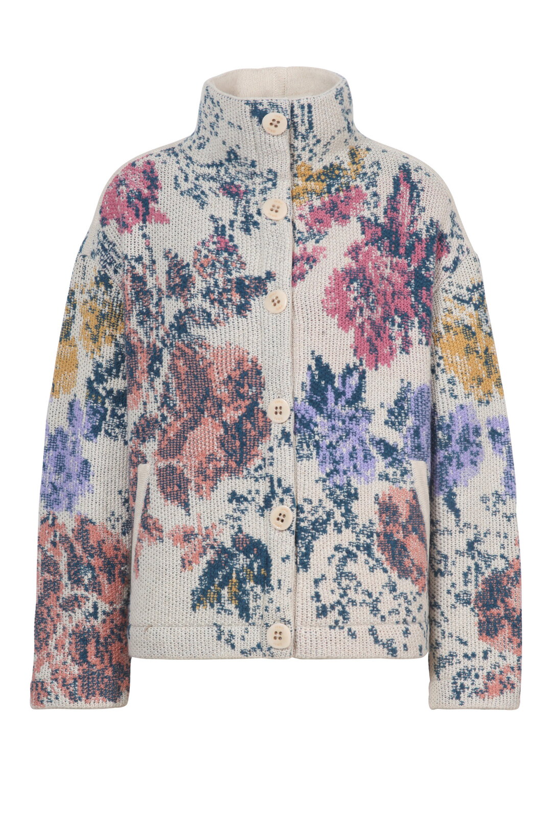 Rollneck Jacket, Furnishing Florals Pattern