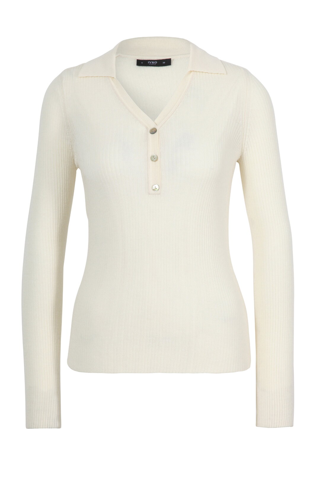 Ribbed V-Neck Pullover