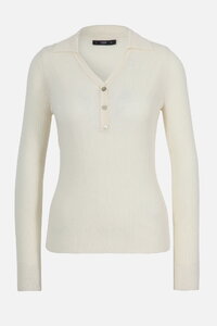 Ribbed V-Neck Pullover