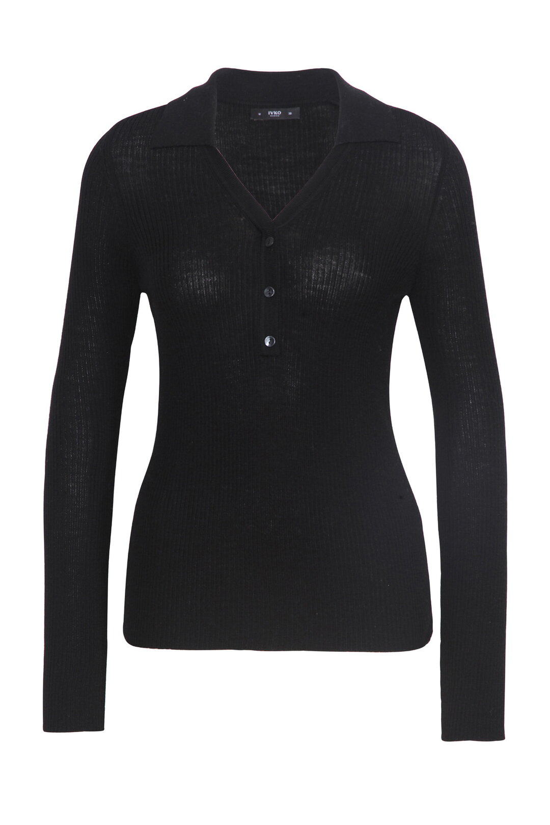 Ribbed V-Neck Pullover