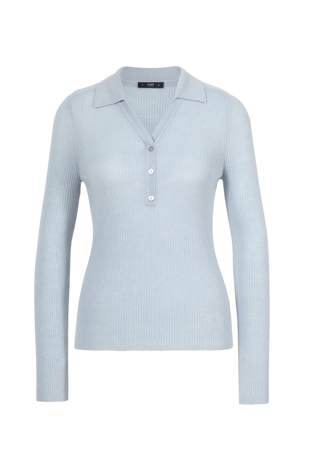 Ribbed V-Neck Pullover