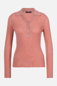 Ribbed V-Neck Pullover