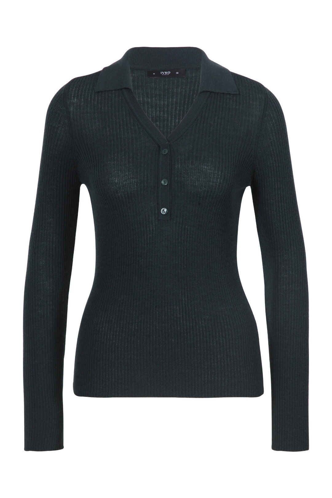 Ribbed V-Neck Pullover