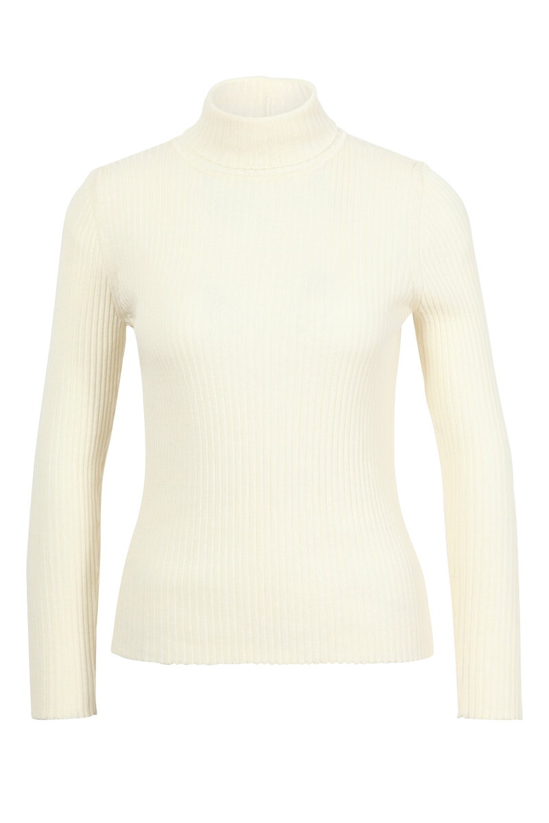 Gerippter Rollkragenpullover