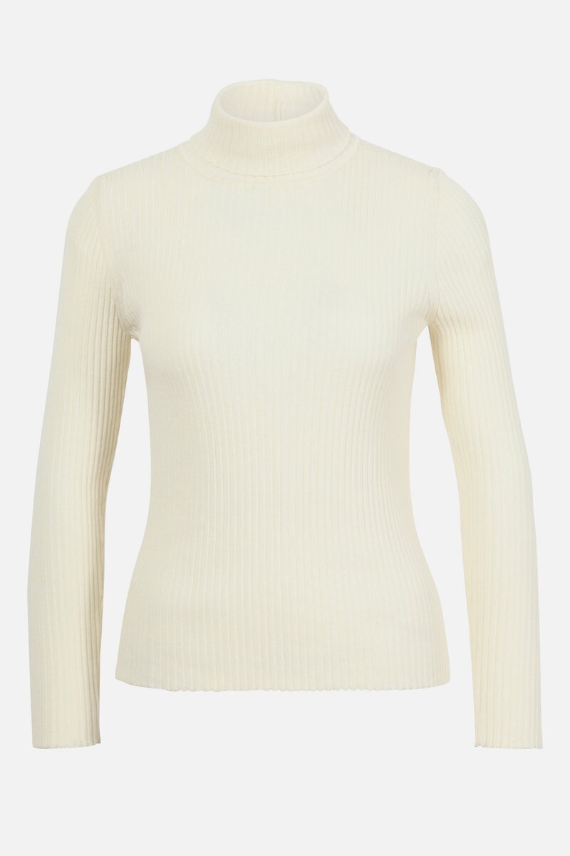 Gerippter Rollkragenpullover