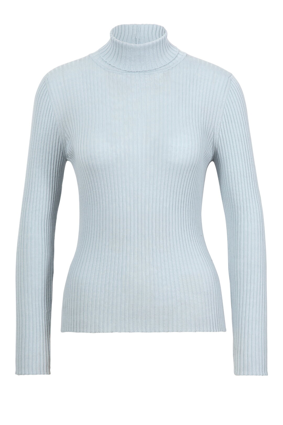 Gerippter Rollkragenpullover