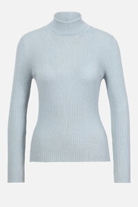 Gerippter Rollkragenpullover