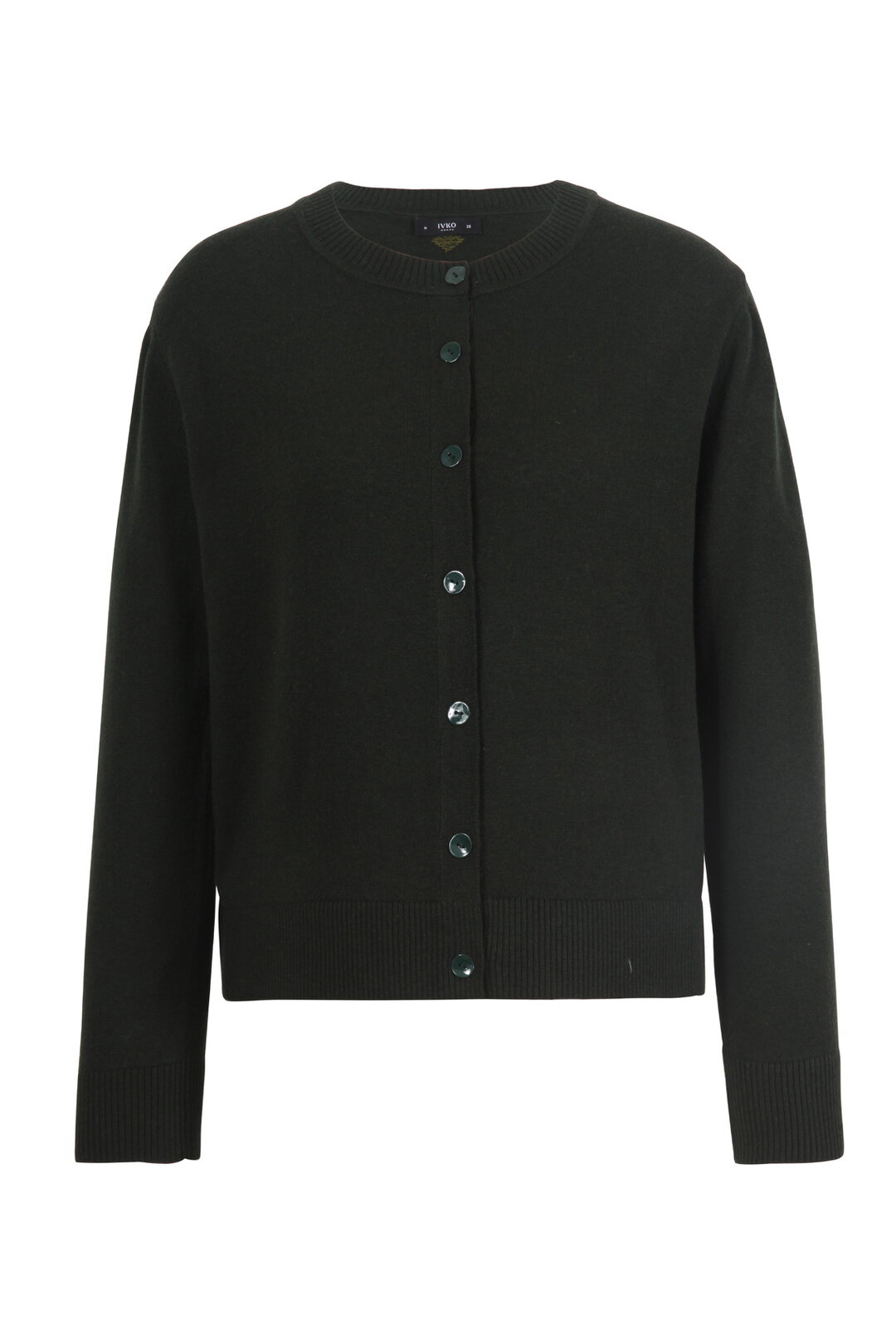 Strickjacke mit O-Ausschnitt
