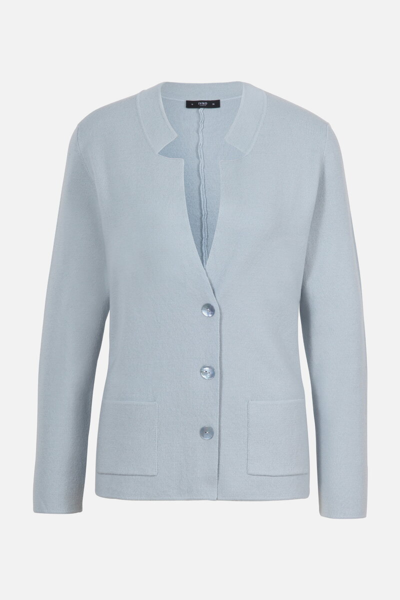 Unifarbene Strickjacke