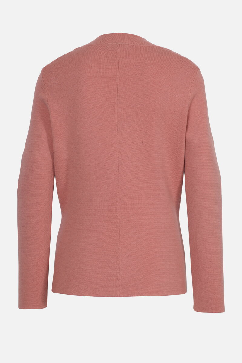 Unifarbene Strickjacke