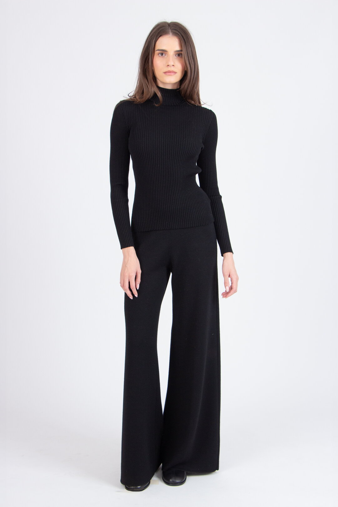 Gerippter Rollkragenpullover