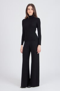 Gerippter Rollkragenpullover