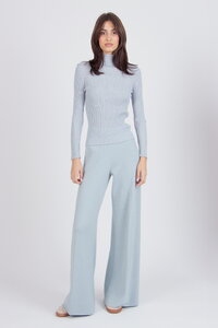 Gerippter Rollkragenpullover