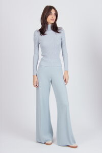 Gerippter Rollkragenpullover