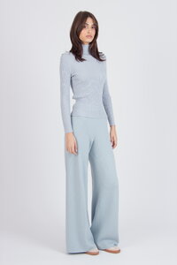 Gerippter Rollkragenpullover