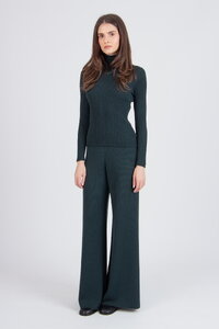 Gerippter Rollkragenpullover