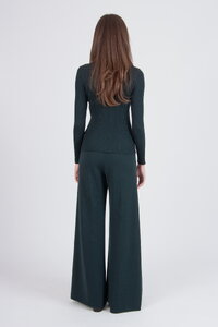 Gerippter Rollkragenpullover