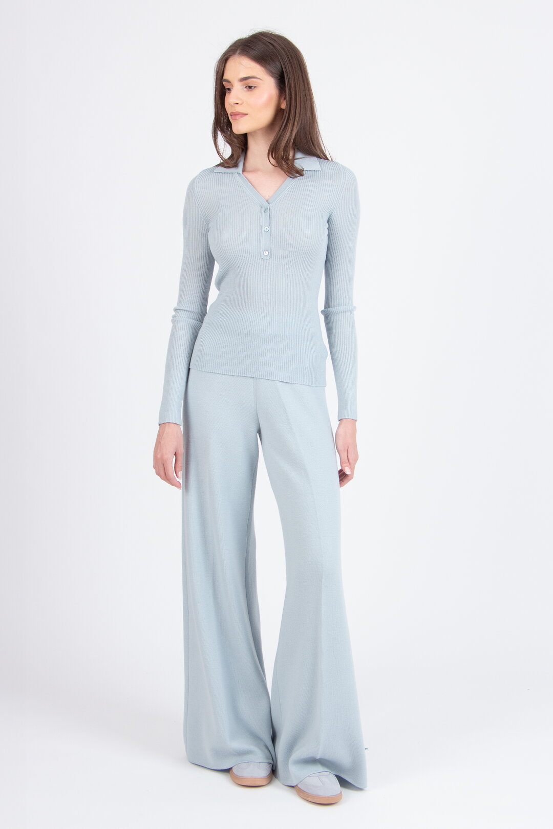 Unifarbene Strickhose