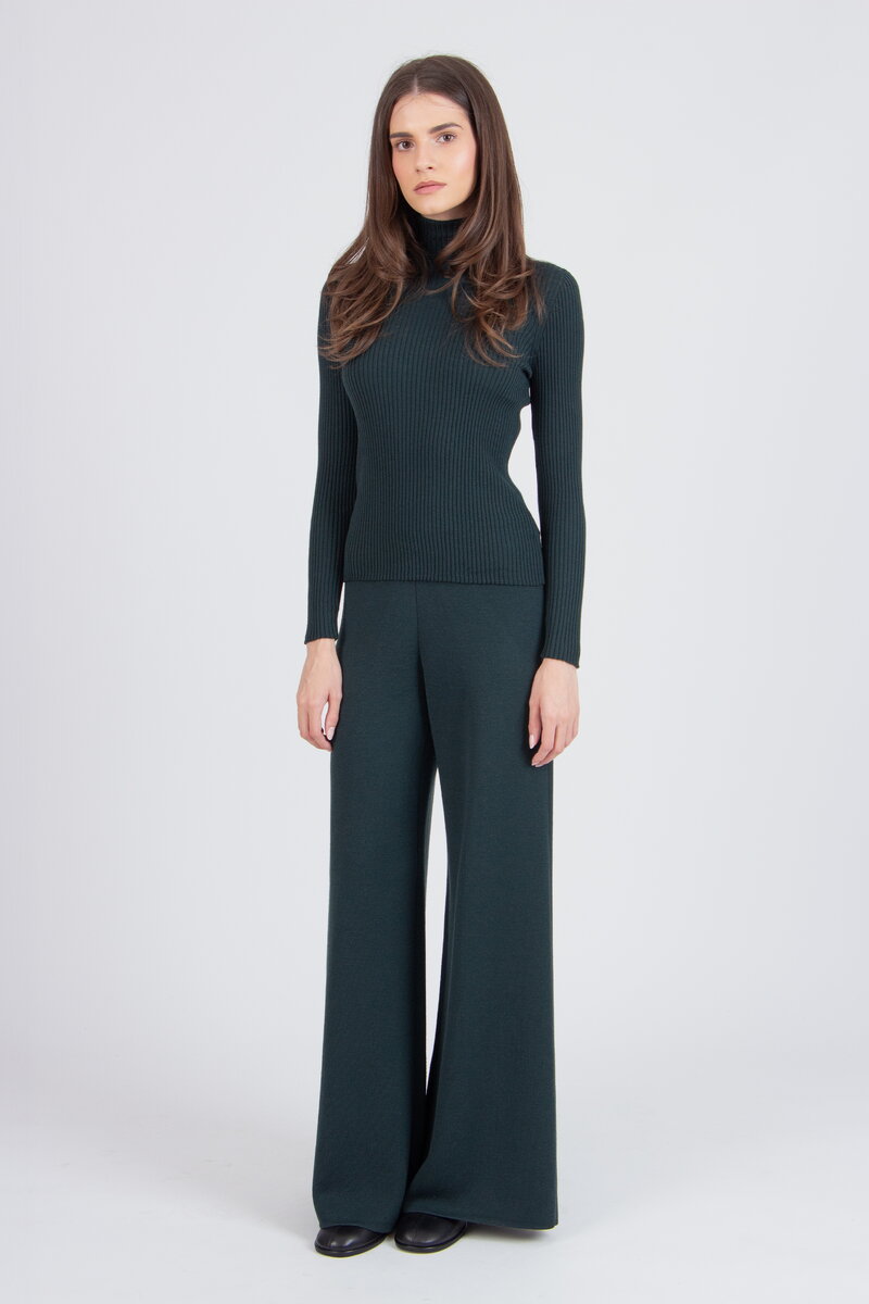 Solid Knitted Pants