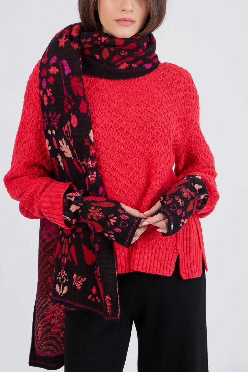Wristwarmers, Plantopia Pattern