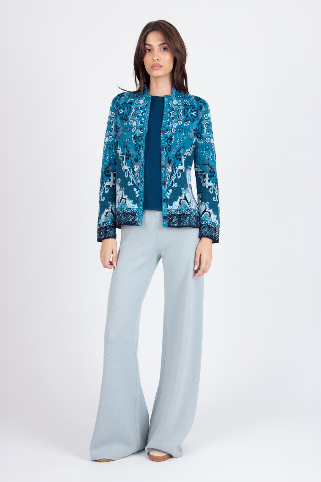 Jacquard-Jacke, Kelim Muster