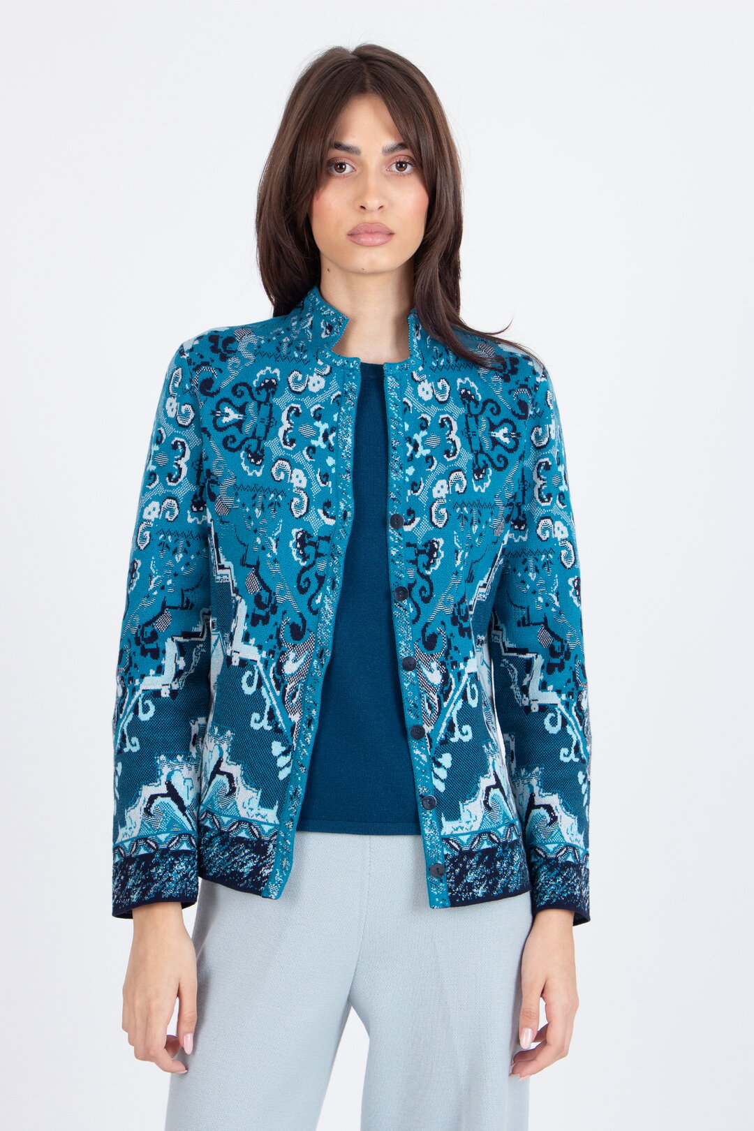 Jacquard-Jacke, Kelim Muster