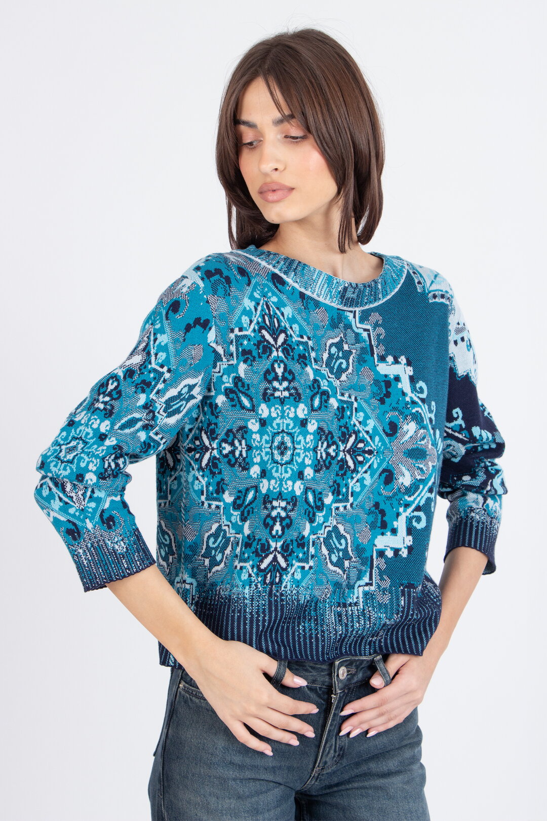 Pullover, Kelim Muster