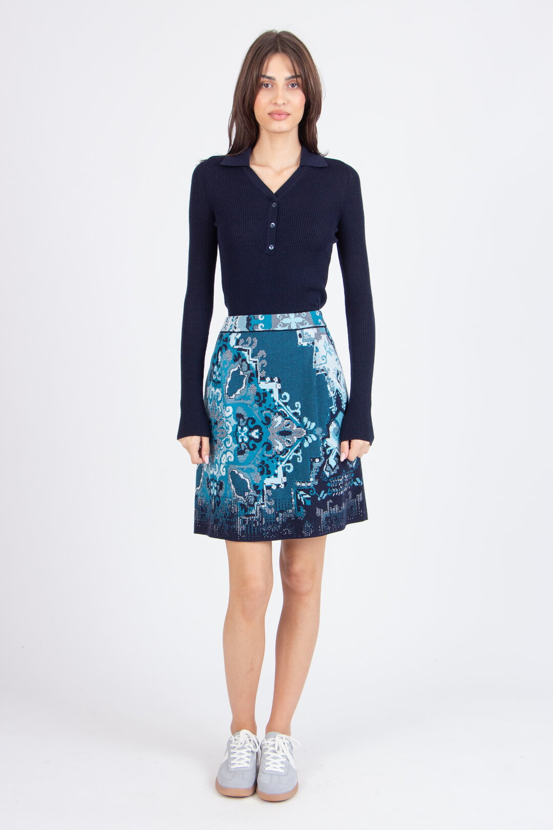 Jacquard-Rock, Kelim Muster