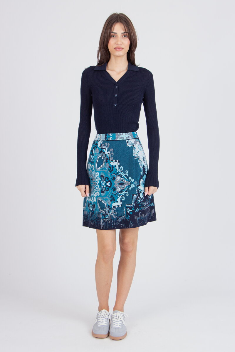 Jacquard-Rock, Kelim Muster
