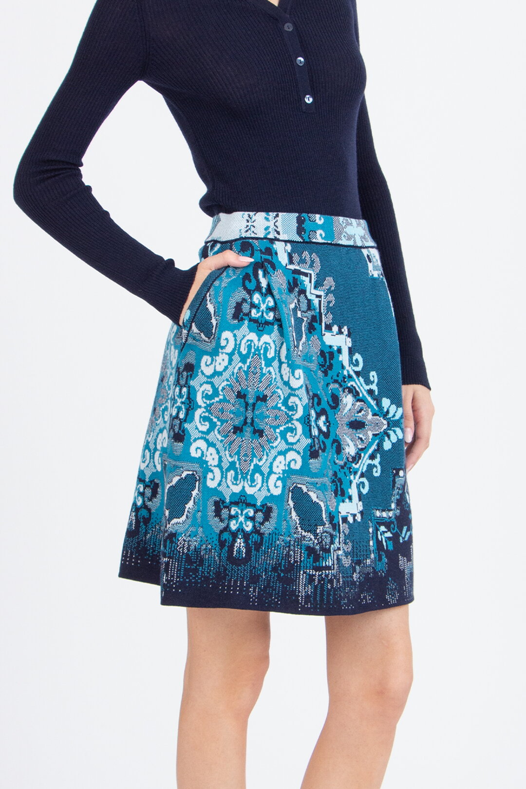 Jacquard-Rock, Kelim Muster