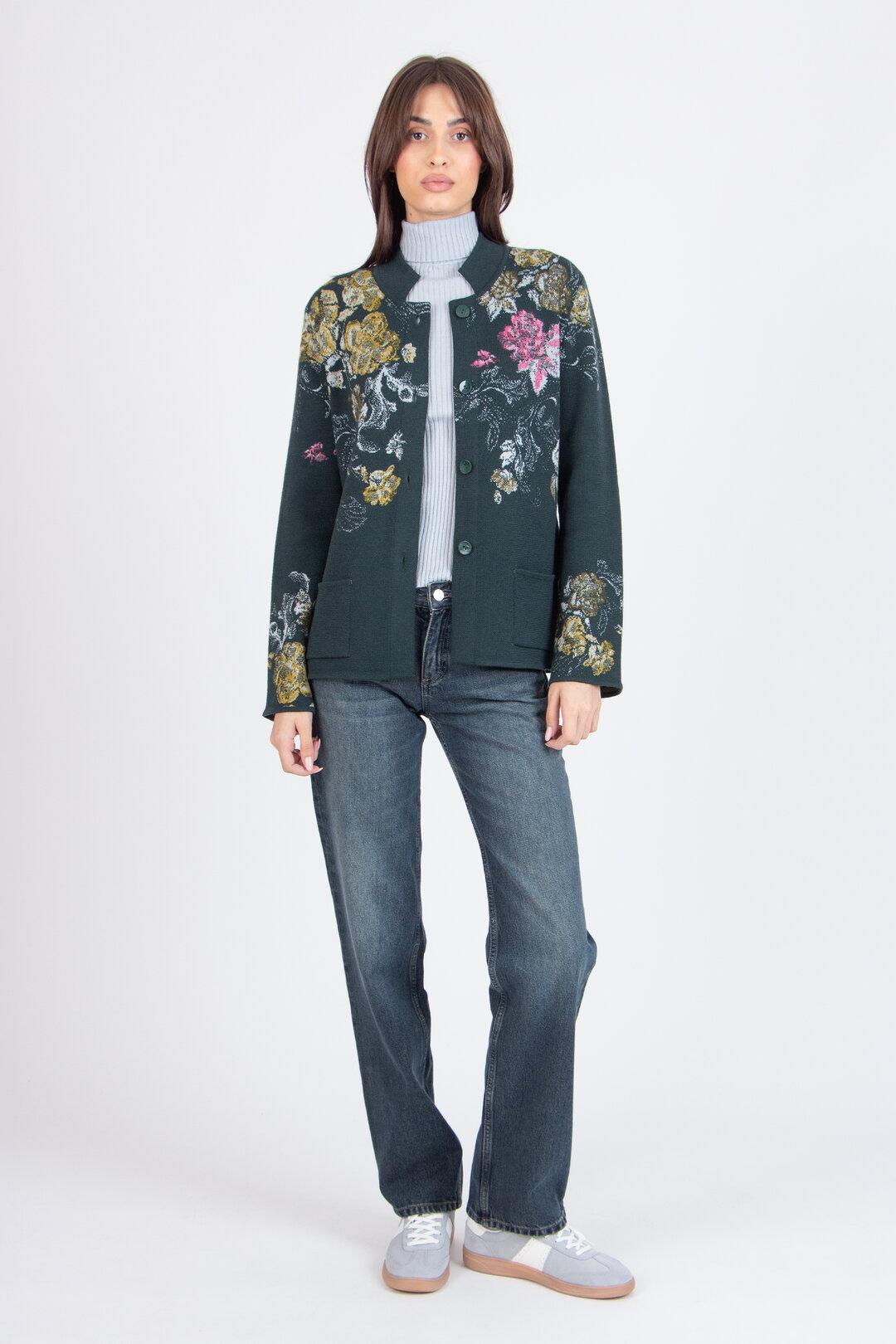 Jacquard-Jacke, Furnishing Florals Muster