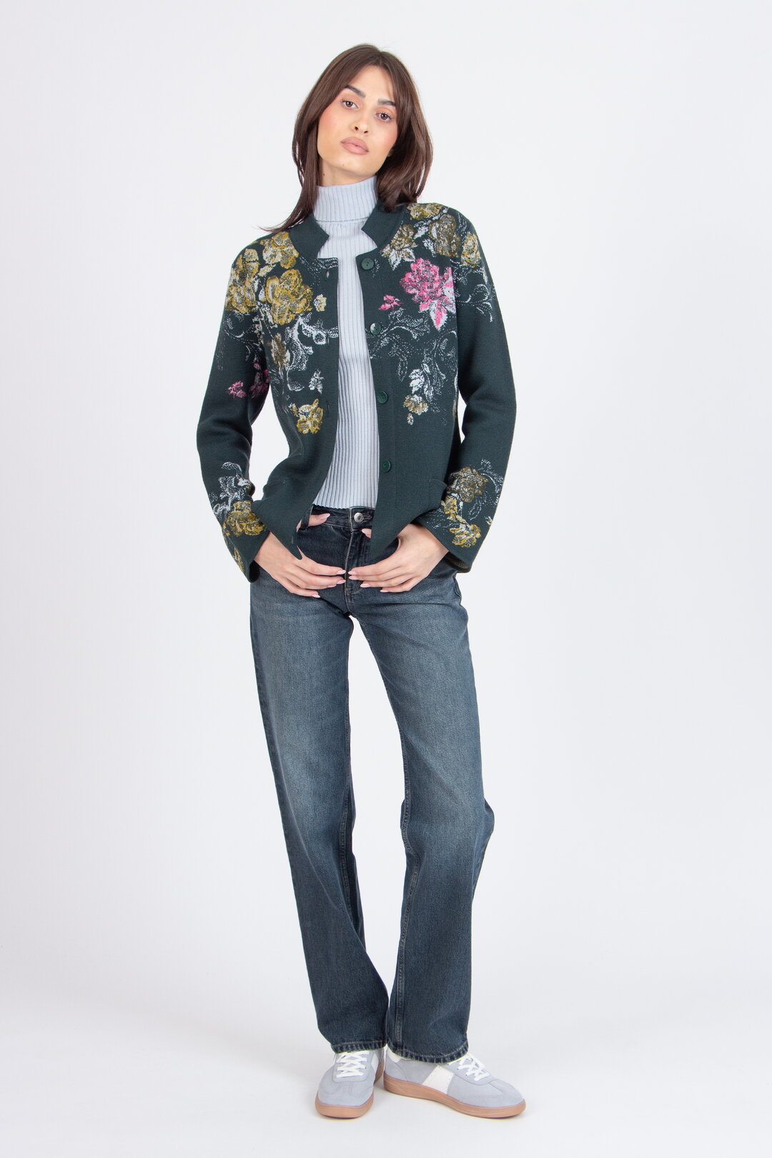 Jacquard-Jacke, Furnishing Florals Muster