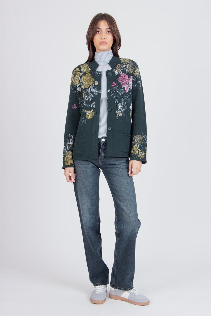 Jacquard-Jacke, Furnishing Florals Muster