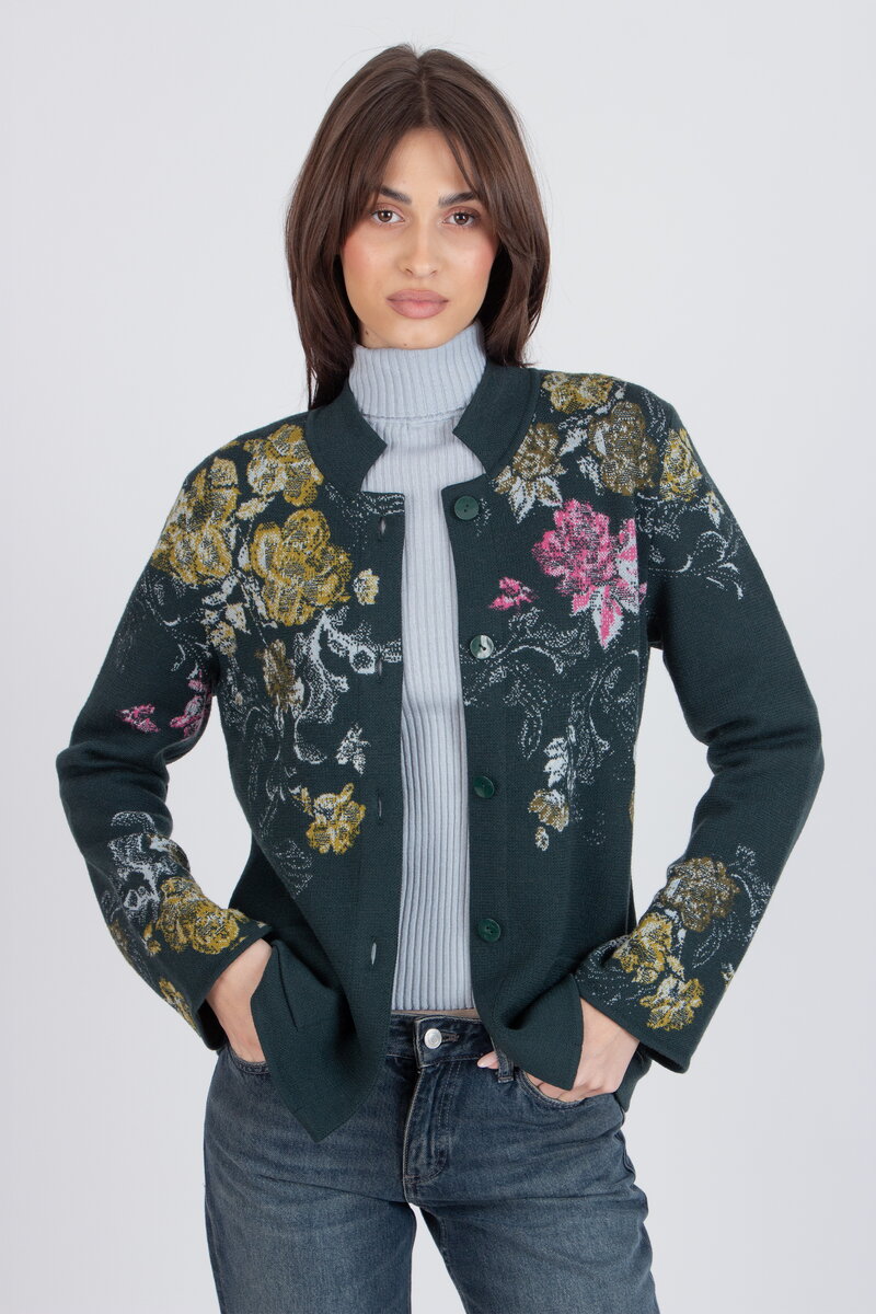 Jacquard-Jacke, Furnishing Florals Muster