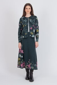 Jacquard-Strickjacke, Furnishing Florals Muster
