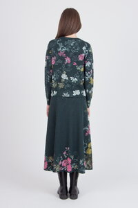 Jacquard-Strickjacke, Furnishing Florals Muster