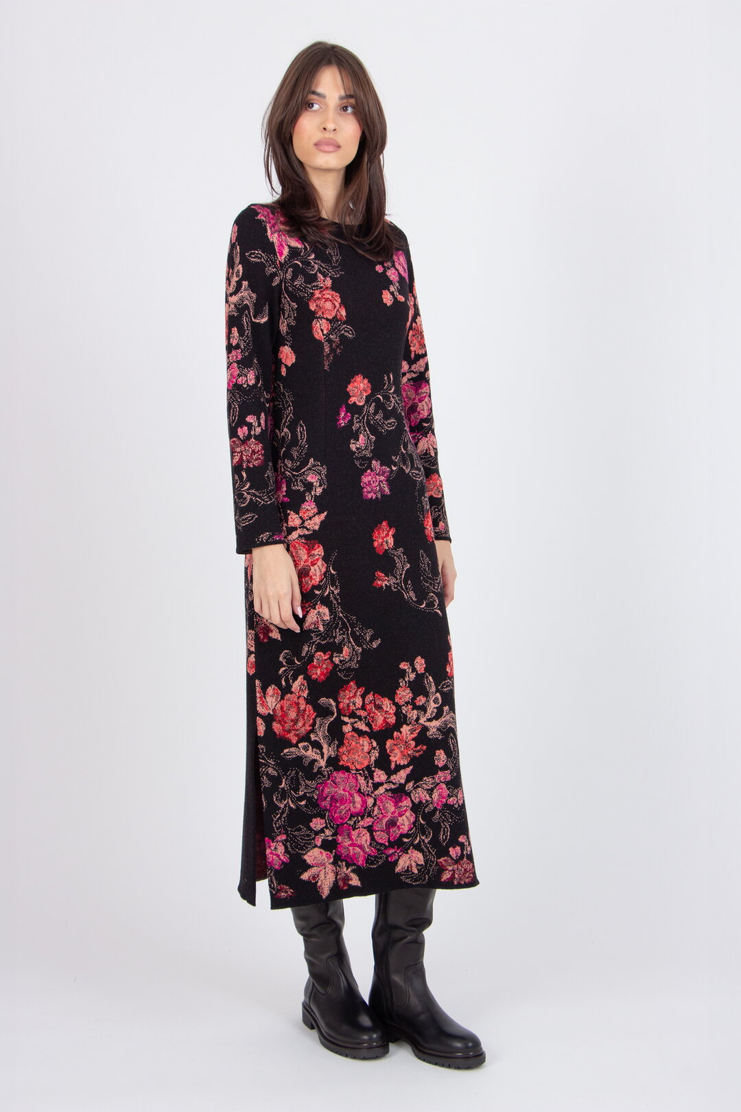 Jacquard-Kleid, Furnishing Florals Muster