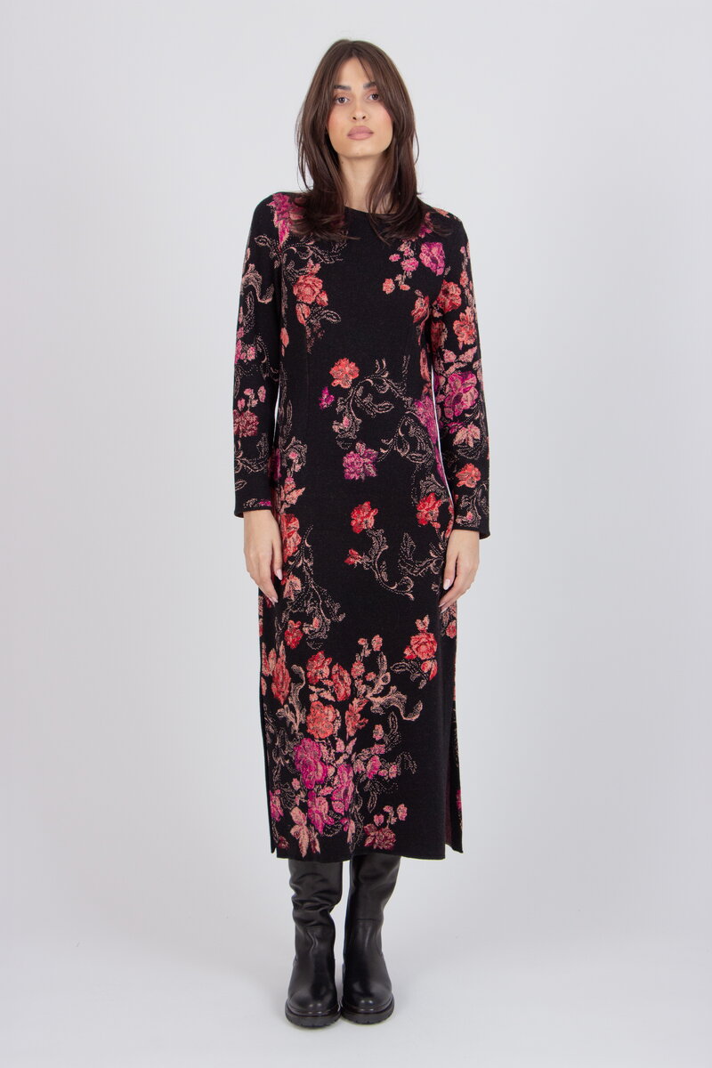 Jacquard-Kleid, Furnishing Florals Muster