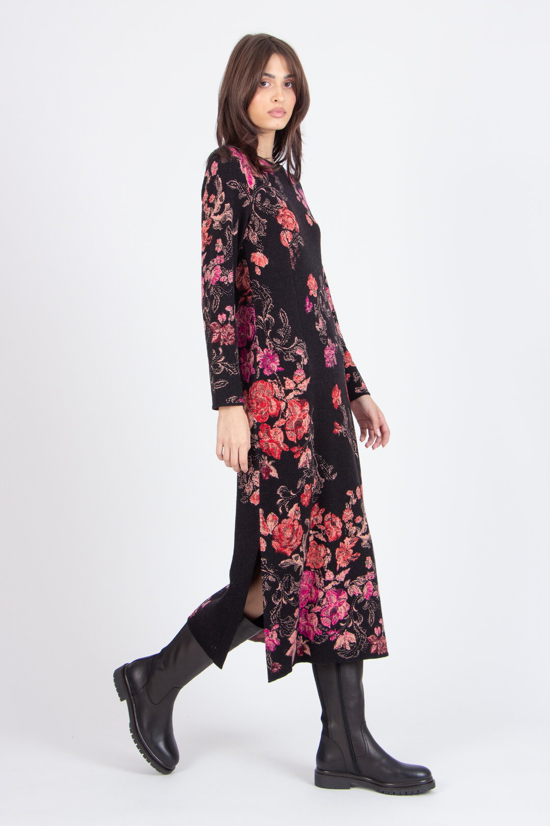 Jacquard-Kleid, Furnishing Florals Muster