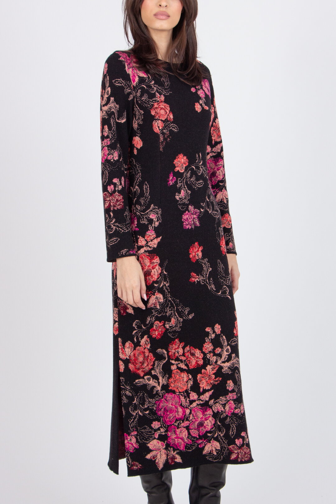 Jacquard-Kleid, Furnishing Florals Muster