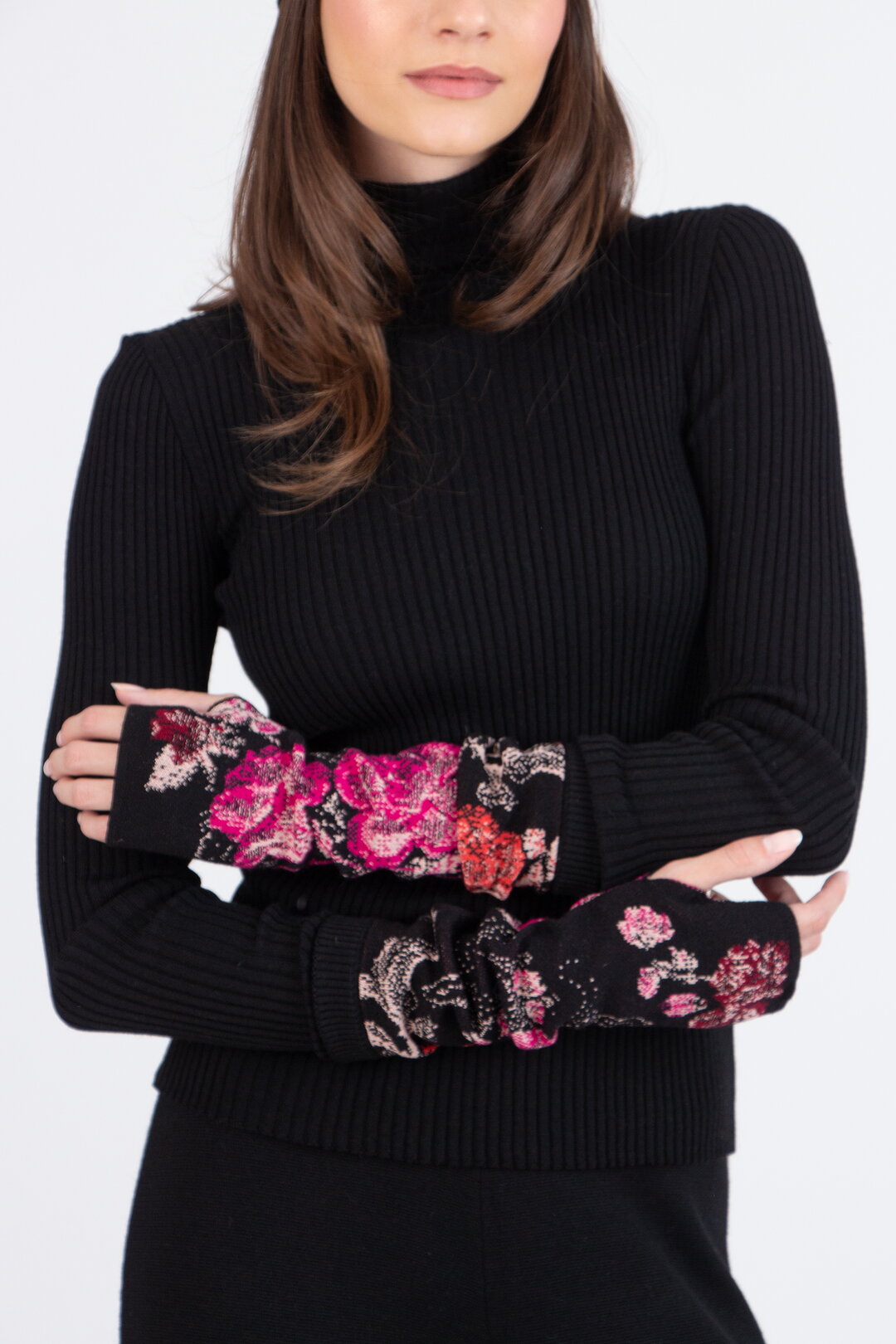 Wristwarmers,  Furnishing Florals Pattern