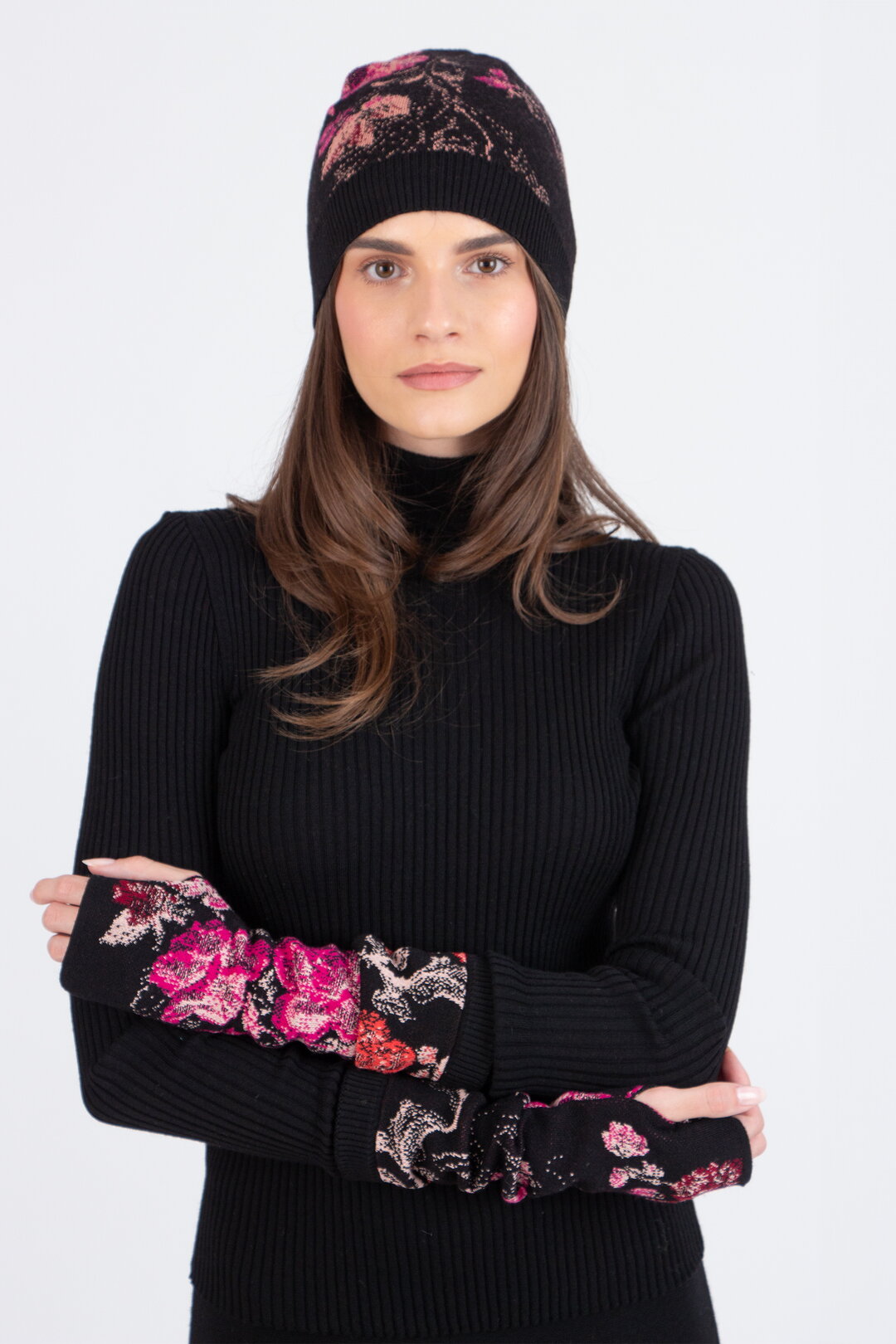 Wristwarmers,  Furnishing Florals Pattern