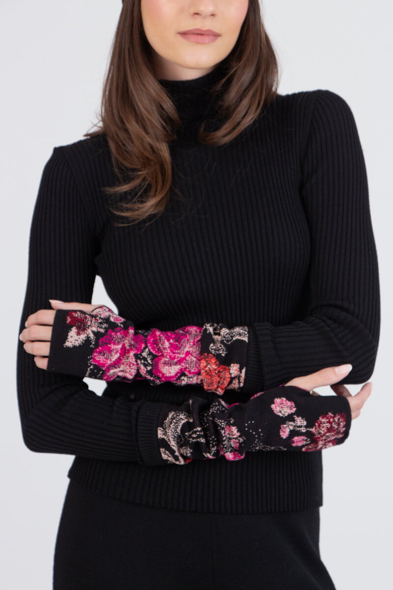 Wristwarmers,  Furnishing Florals Pattern