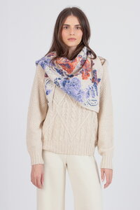 Scarf, Furnishing Florals Pattern
