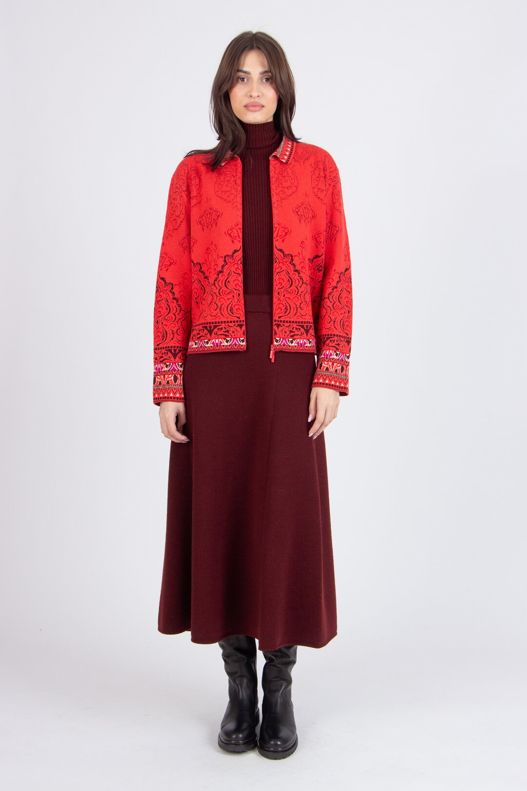 Jacquard Jacket, Ornament Pattern