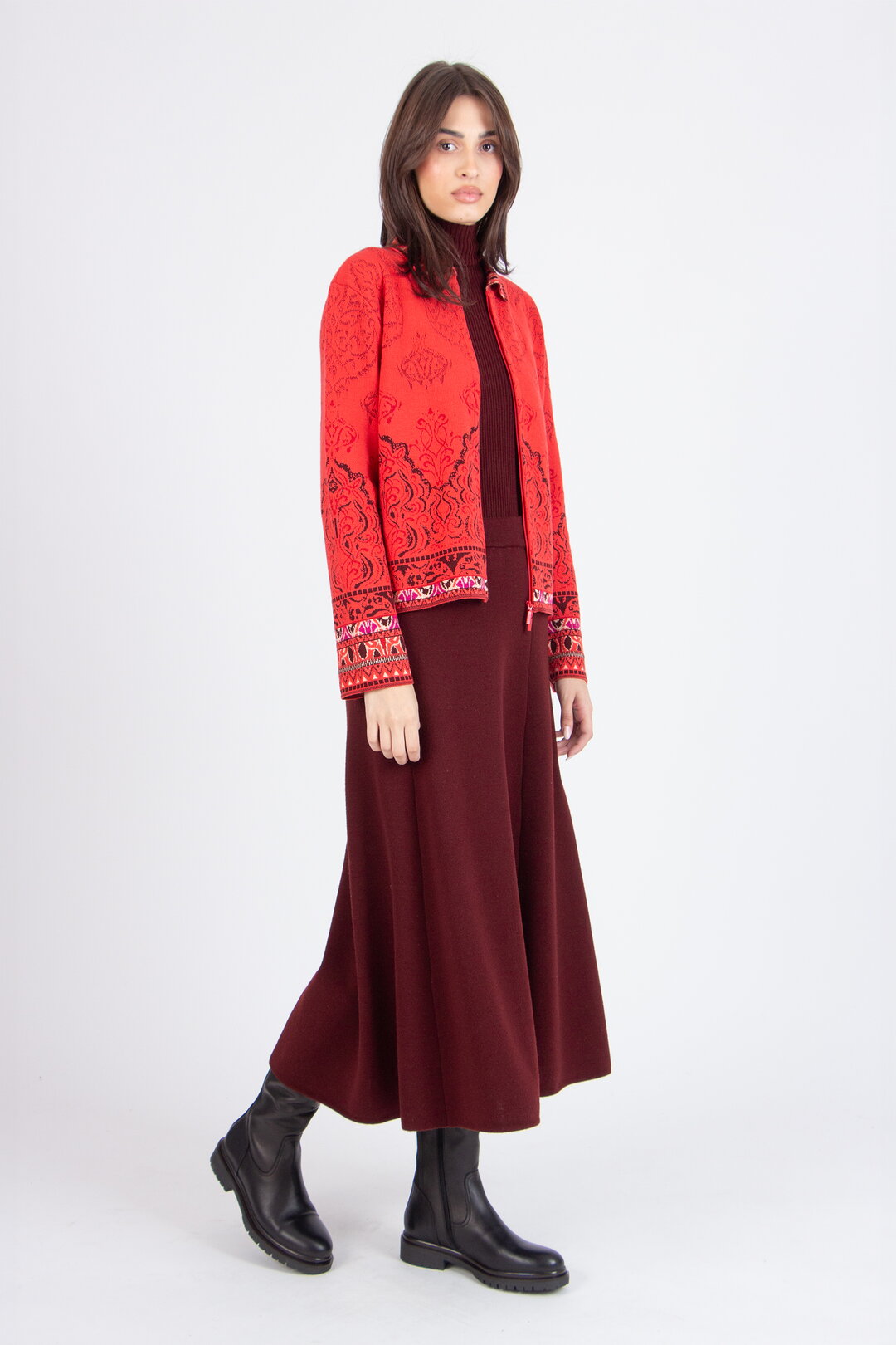 Jacquard Jacket, Ornament Pattern