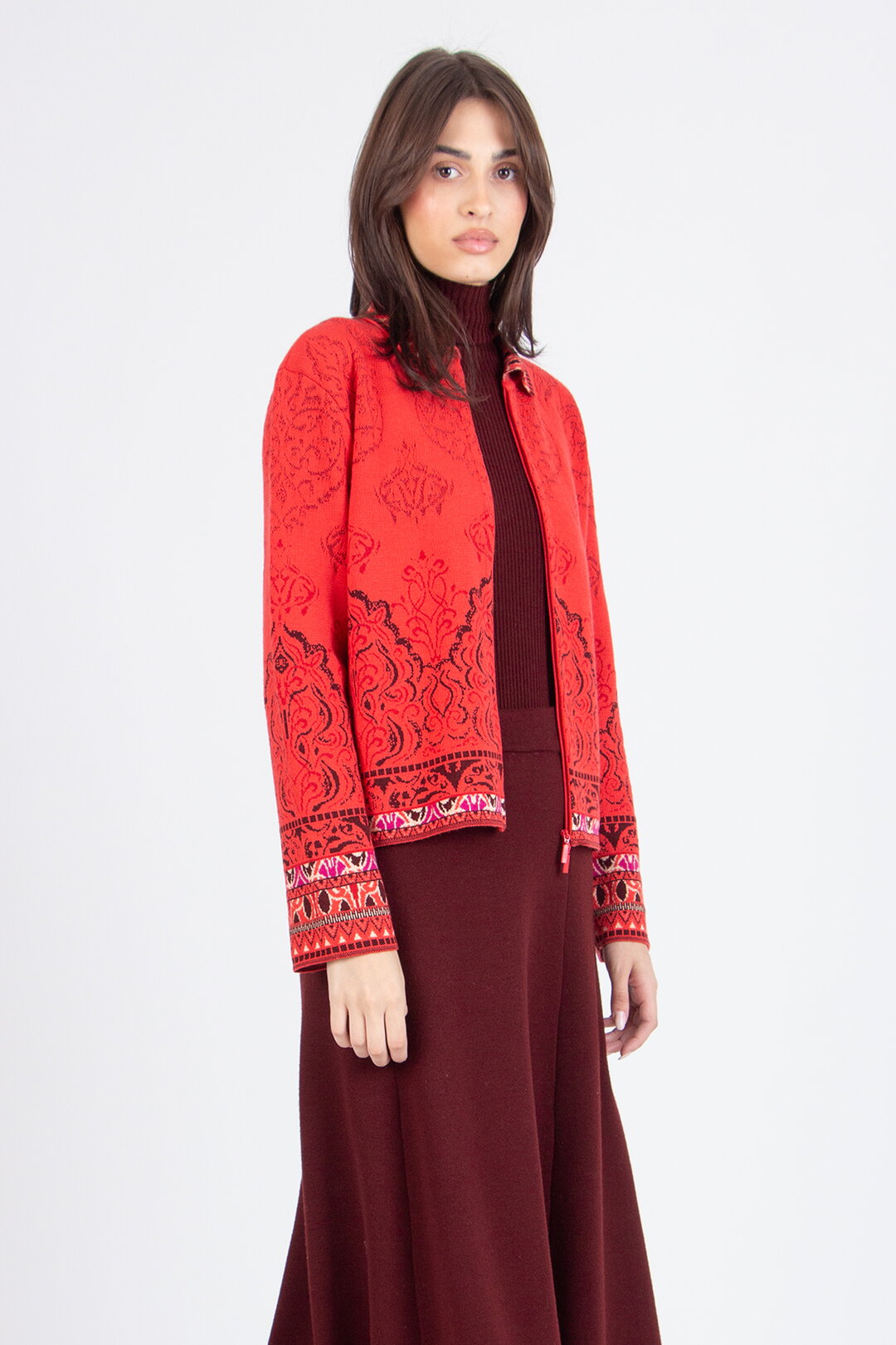 Jacquard Jacket, Ornament Pattern
