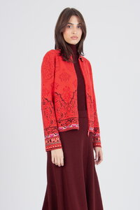 Jacquard Jacket, Ornament Pattern