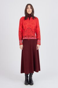 Jacquard-Jacke, Ornament Muster